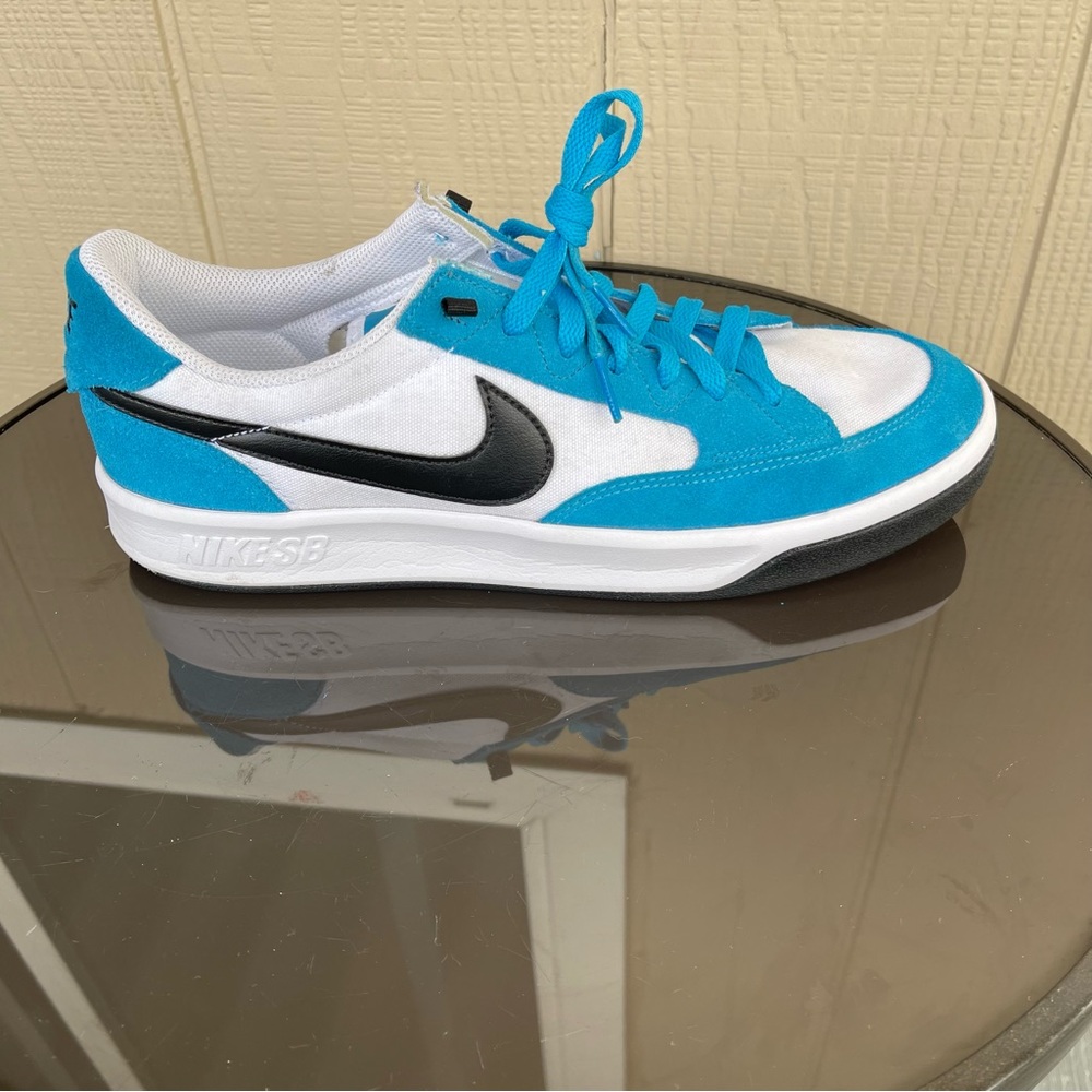 Pre- Owned Men Nike SB Adversary Skate Shoes Laser Blue CW7456-403 Size 10.5 - Picture 8 of 12